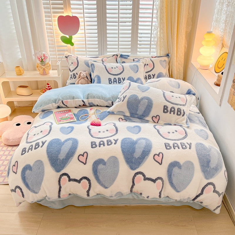 Winter Flannel Duvet Covers