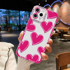 Love Heart Clear Protective Cover Phone Case