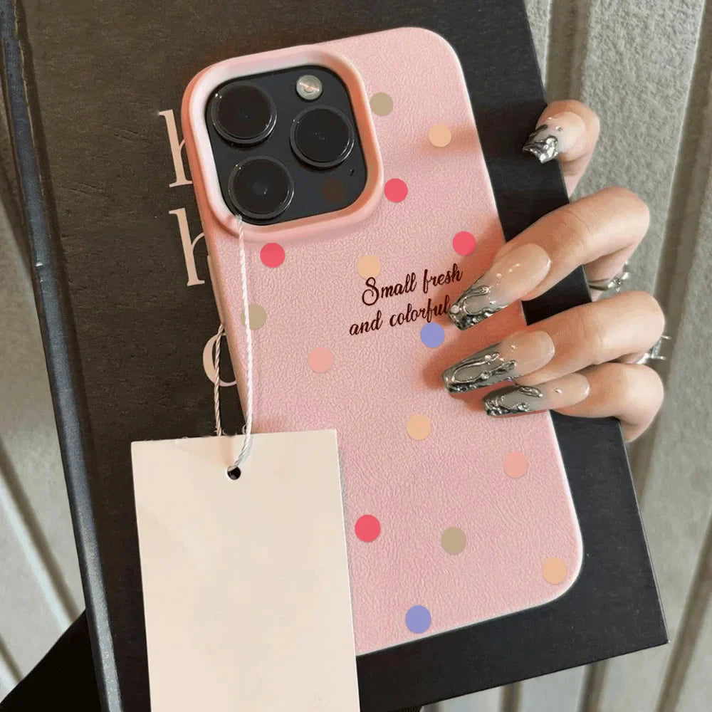Korean Ins Cute Polka Dot Phone Case