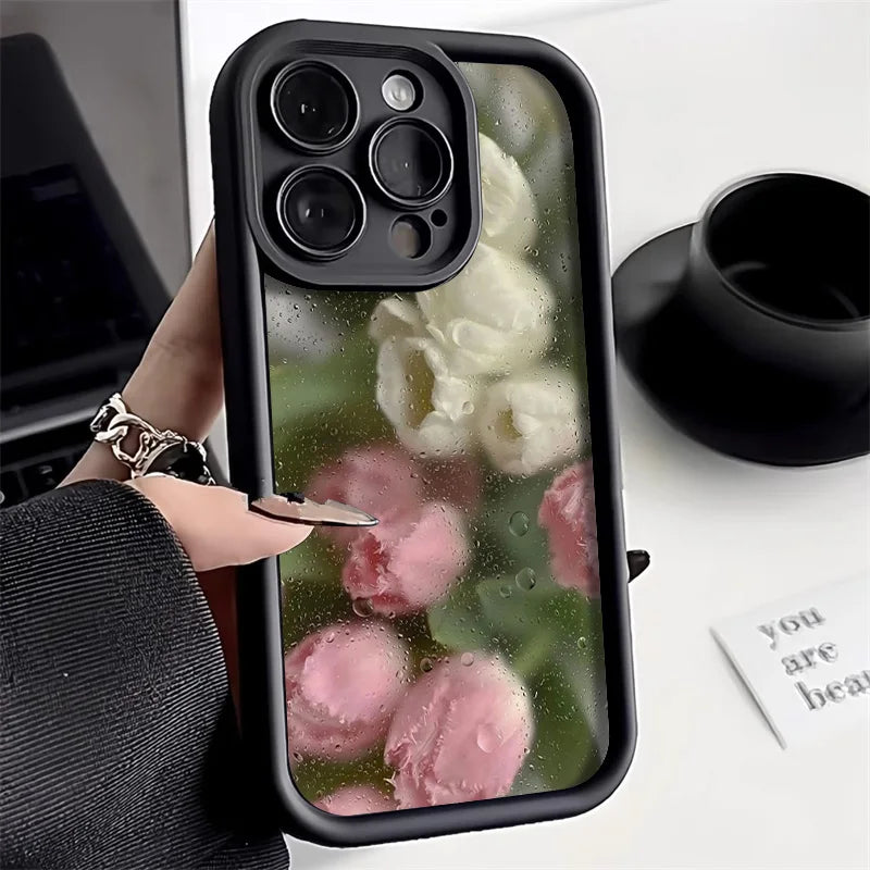Cute Flower Cartoon Frog Strawberry Cover Phone Case