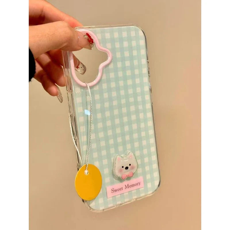 Kawaii Pastel Gingham Samsung Phone Case