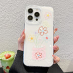 Ins Cute Line Cat Dog Phone Case