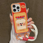 Wrist Chain Soft Card Bag Cover Cute Cartoon Phone Case