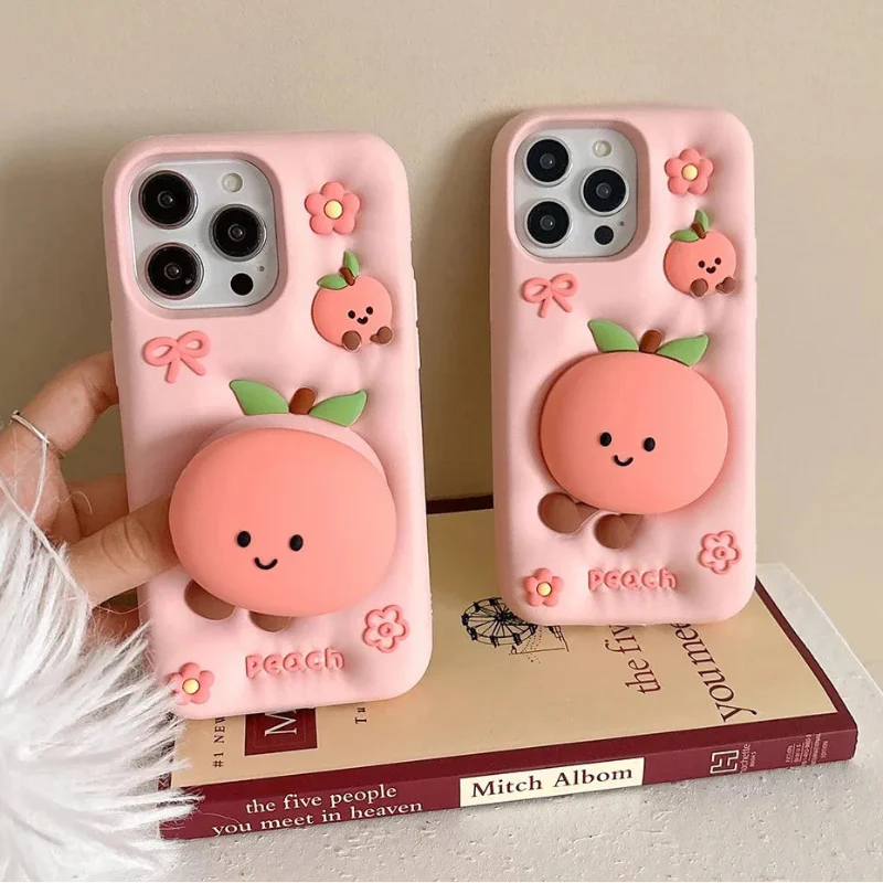 Kawaii Peach iPhone Case