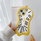 Cute Funny Cartoon 3D Clock Phone Case