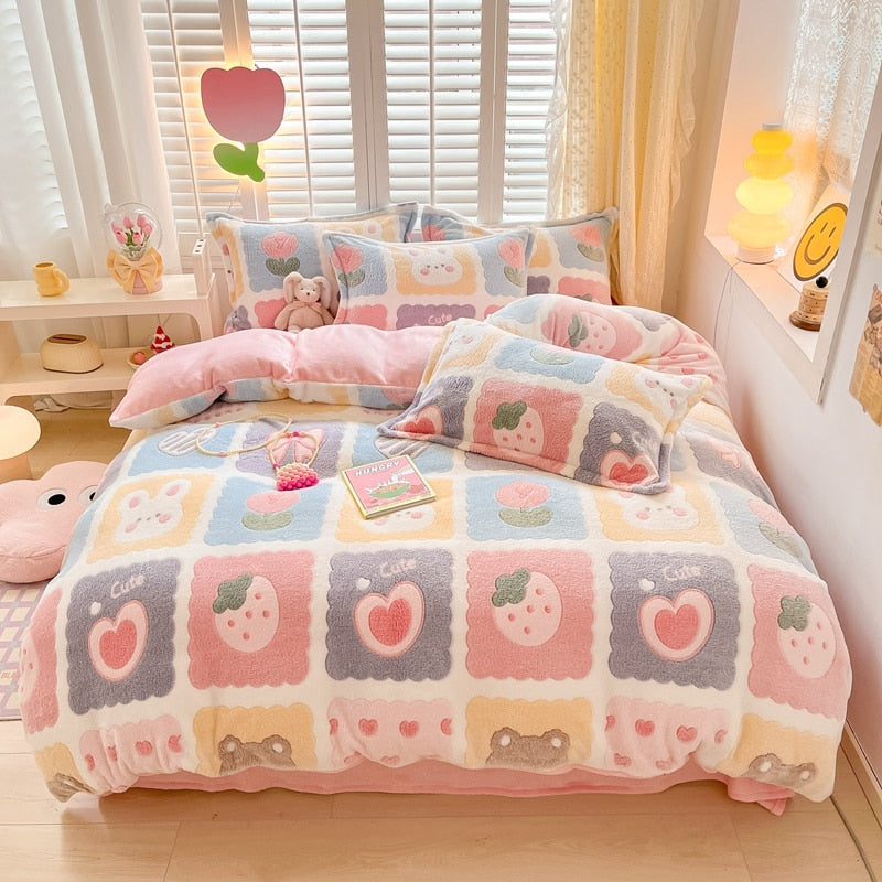 Winter Flannel Duvet Covers