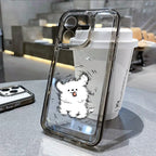 Cartoon Cute Dog Clear Star Y2K Cover Phone Case