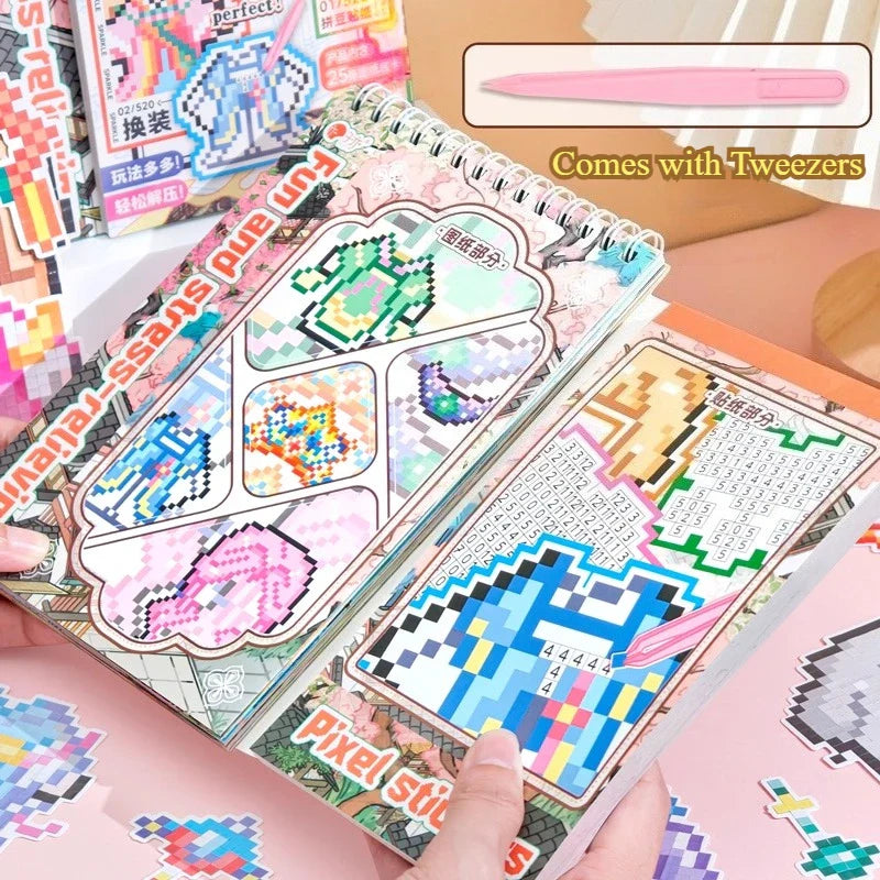 ZIYI Dress Up Pixel Art Stickers