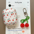 Cute Cherry Print AirPods Case