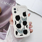 Flower Candy Color Silicone Soft Cover Phone Case