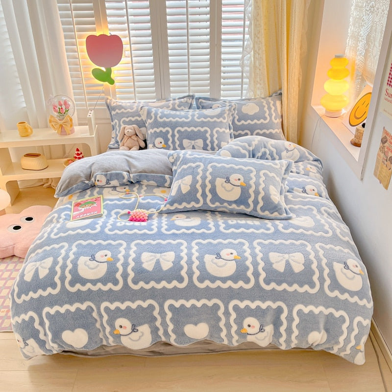 Winter Flannel Duvet Covers