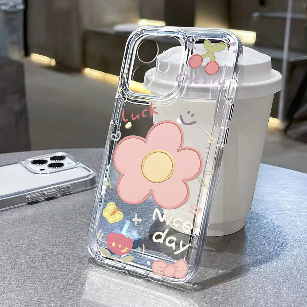 Tulip Silicone Cover Soft Fundas Phone Case