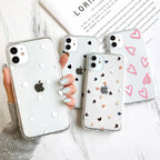 Clear Shockproof Love Heart Cover Phone Case