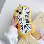 Cute Funny Cartoon 3D Clock Phone Case