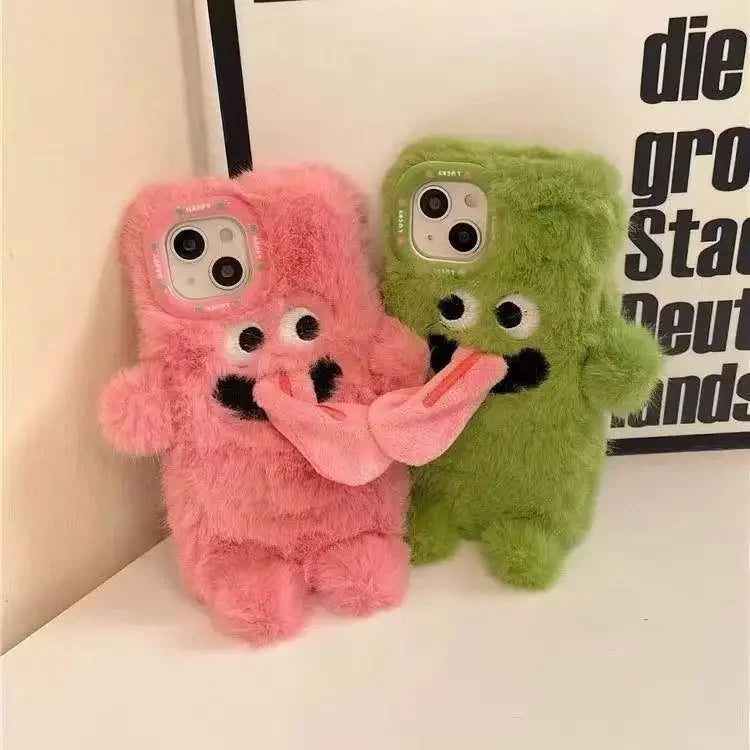Plush Tongue Kiss Phone Case