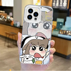 Cute Crayon Shin-chans Couple Gradient Phone Case