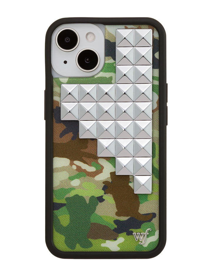 Cat Camo Stud iPhone Case