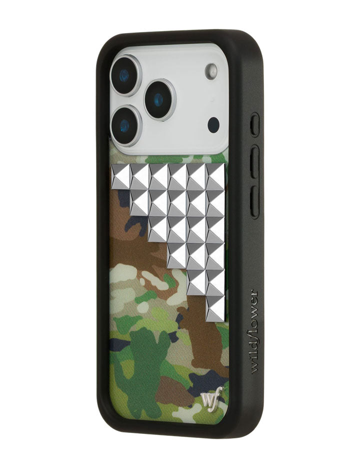 Cat Camo Stud iPhone Case