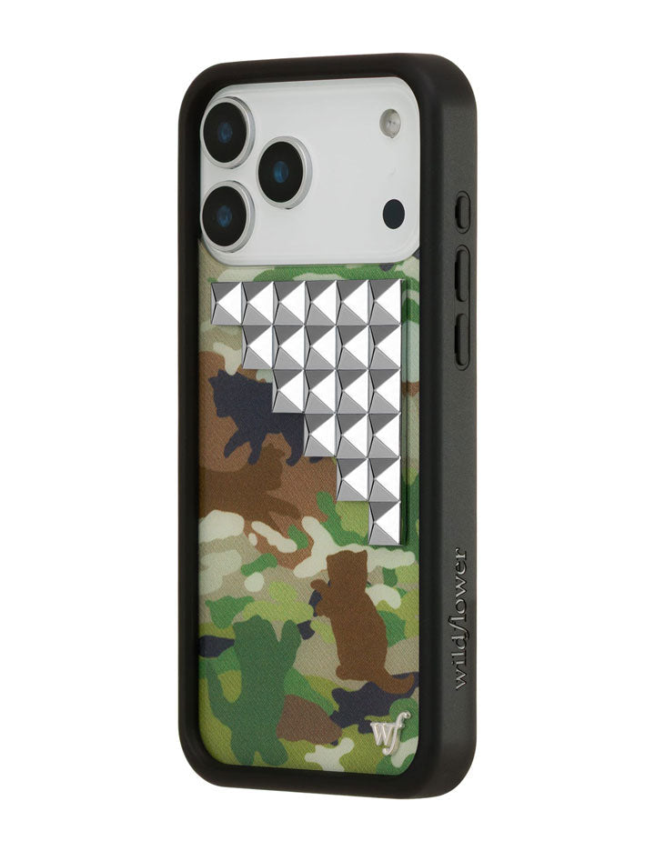 Cat Camo Stud iPhone Case