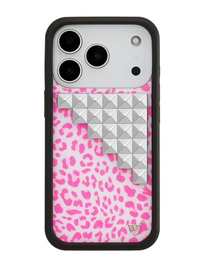 Pink Meow Stud iPhone Case