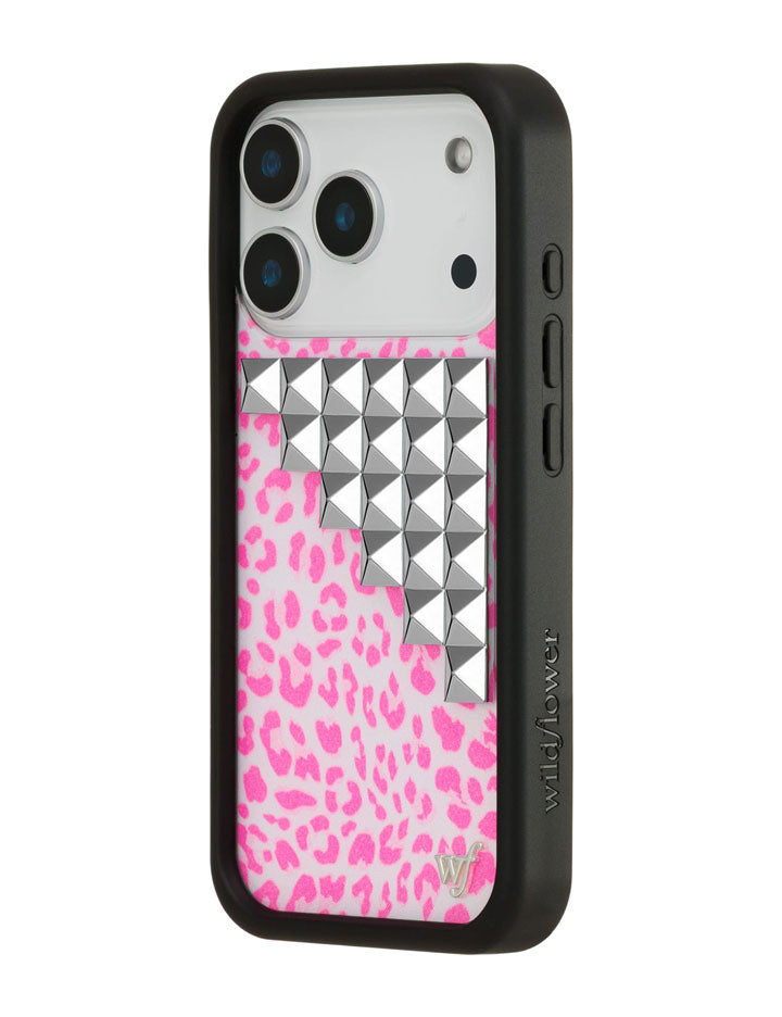 Pink Meow Stud iPhone Case
