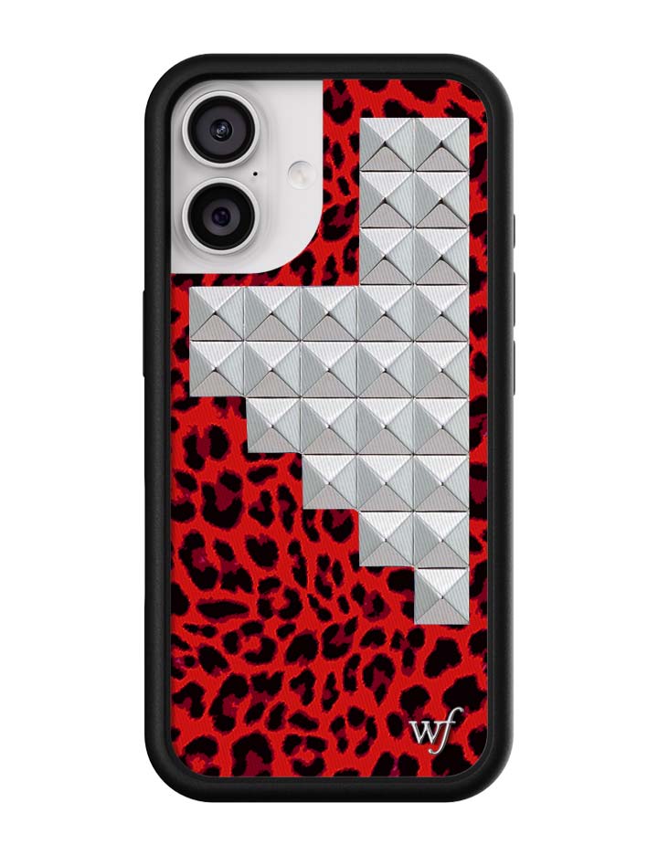 Red Meow Stud iPhone Case