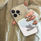 Cute Cat Clear Cartoon Animal Soft Shockproof Cover Phone Case