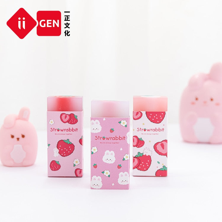Strawberry Erasers