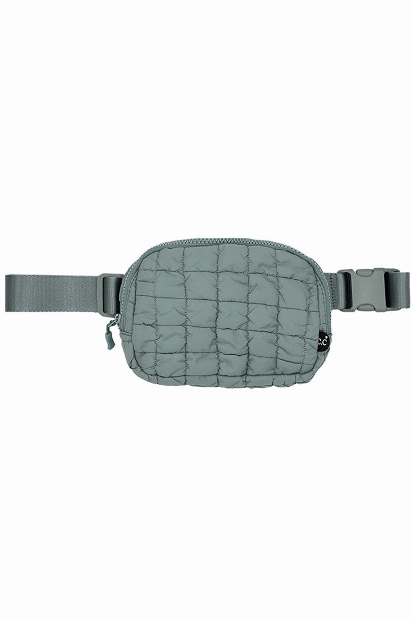 C.C Quilted Puffer Fanny Pack