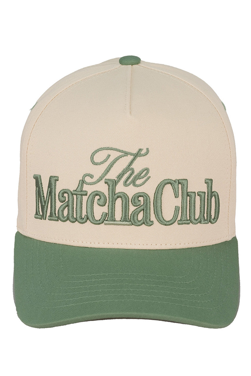 C.C THE MATCHA CLUB Embroidered Trucker Cap