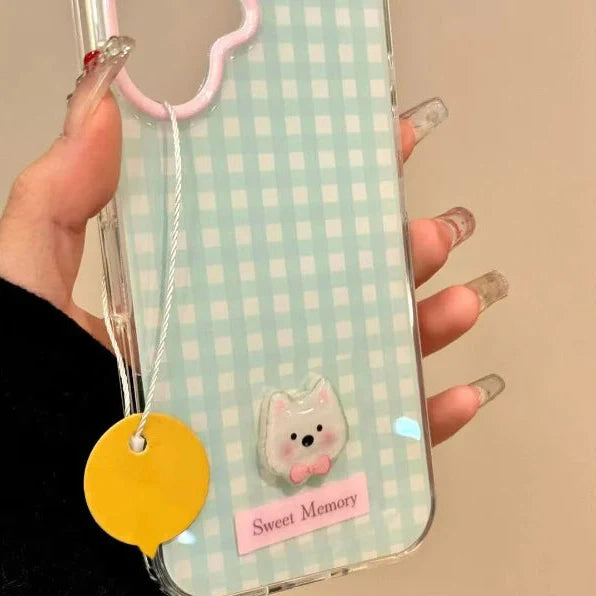 Kawaii Pastel Gingham Samsung Phone Case