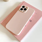 Solid Cream Color Shockproof  Phone Case