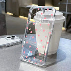 Pink Love Heart Phone Case