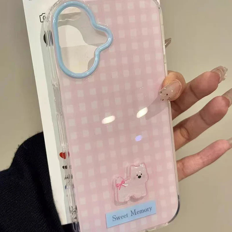 Kawaii Pastel Gingham Samsung Phone Case