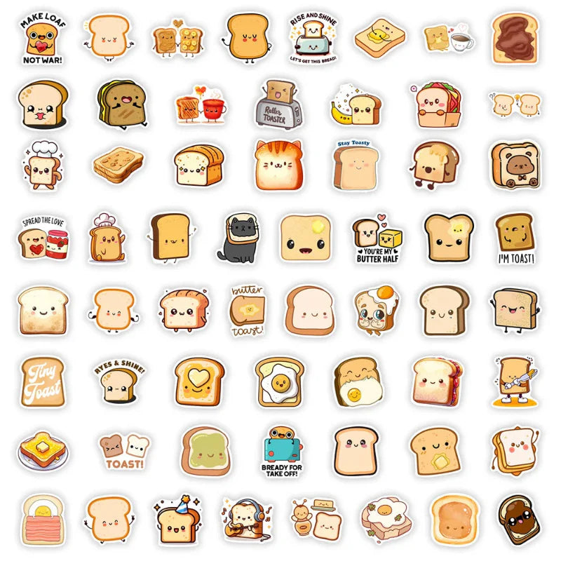 Kawai Toast Sticker Pack