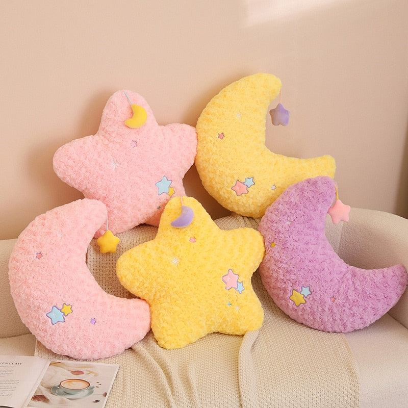 Moon & Star Plushie Pillows