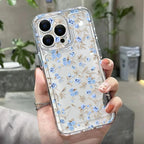 Flower Shockproof Soft Clear Cover For Girl Phone Case