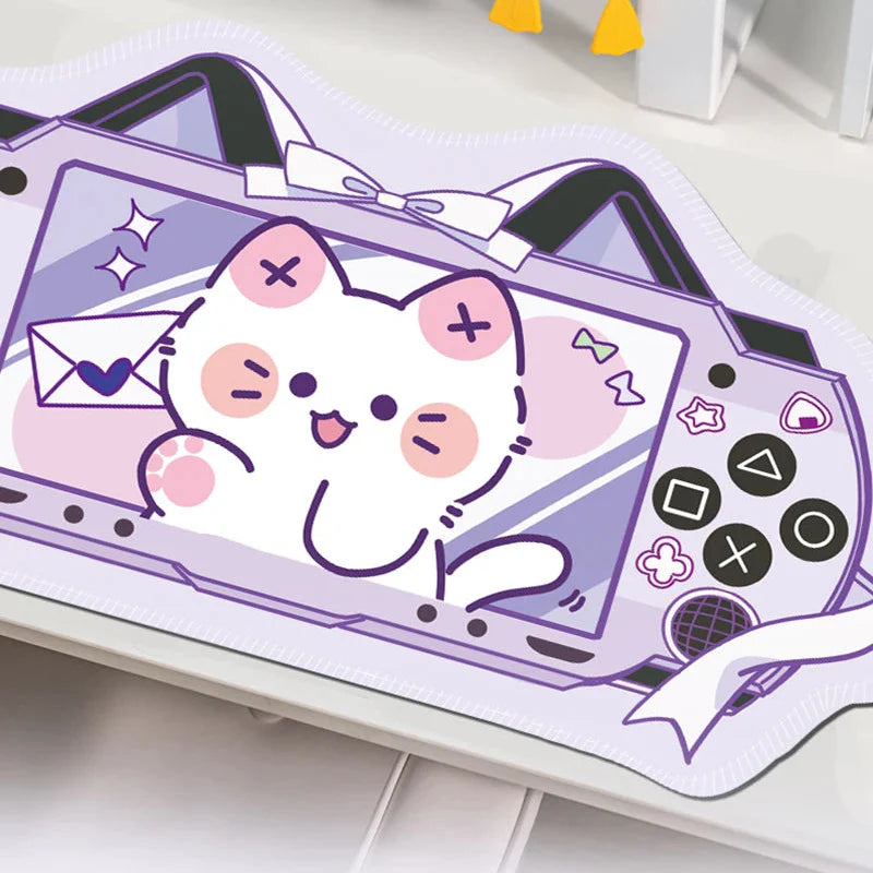 Kawaii Neko Gaming Desk Pad