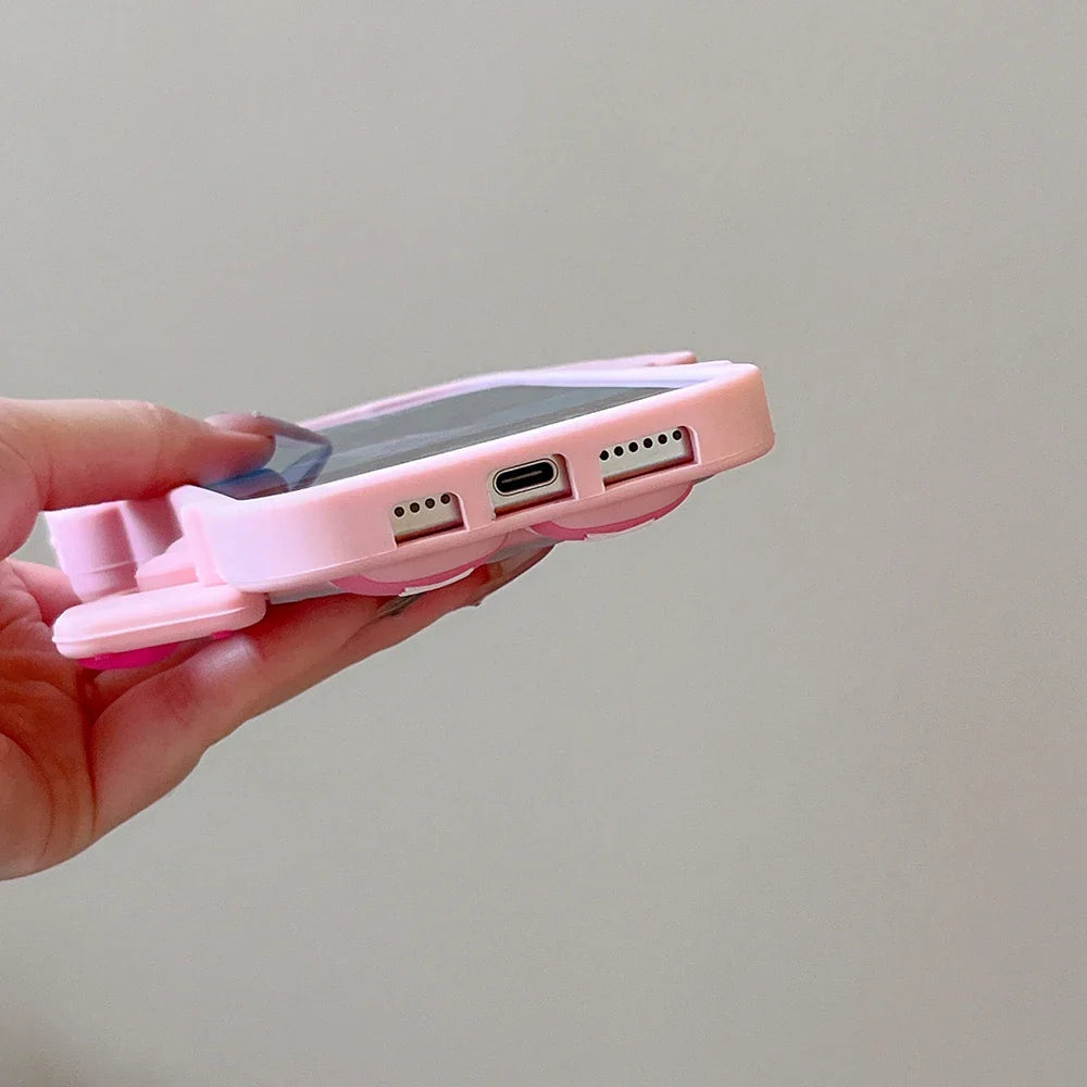 Cute 3D Cartoon My Melody Piano Soft Silicone Phone Case