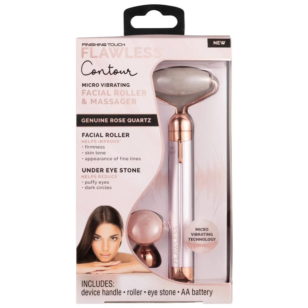 FINISHING TOUCH Flawless Vibrating Quartz Facial Roller & Massager