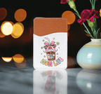 Mom Life Adhesive Faux Leather Cell Phone Wallet