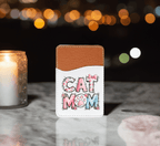 Cat Mom Adhesive Faux Leather Cell Phone Wallet