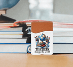 Teachers Change the World Adhesive Faux Leather Cell Phone Wallet