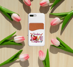 Teacher Love and Inspire Adhesive Faux Leather Cell Phone Wallet