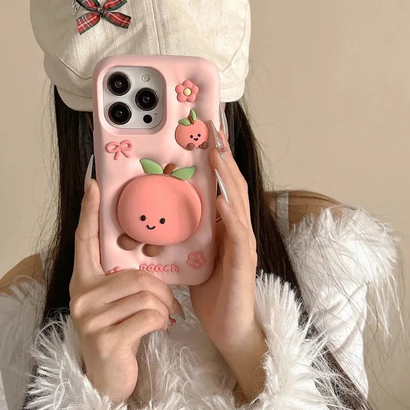 Kawaii Peach iPhone Case
