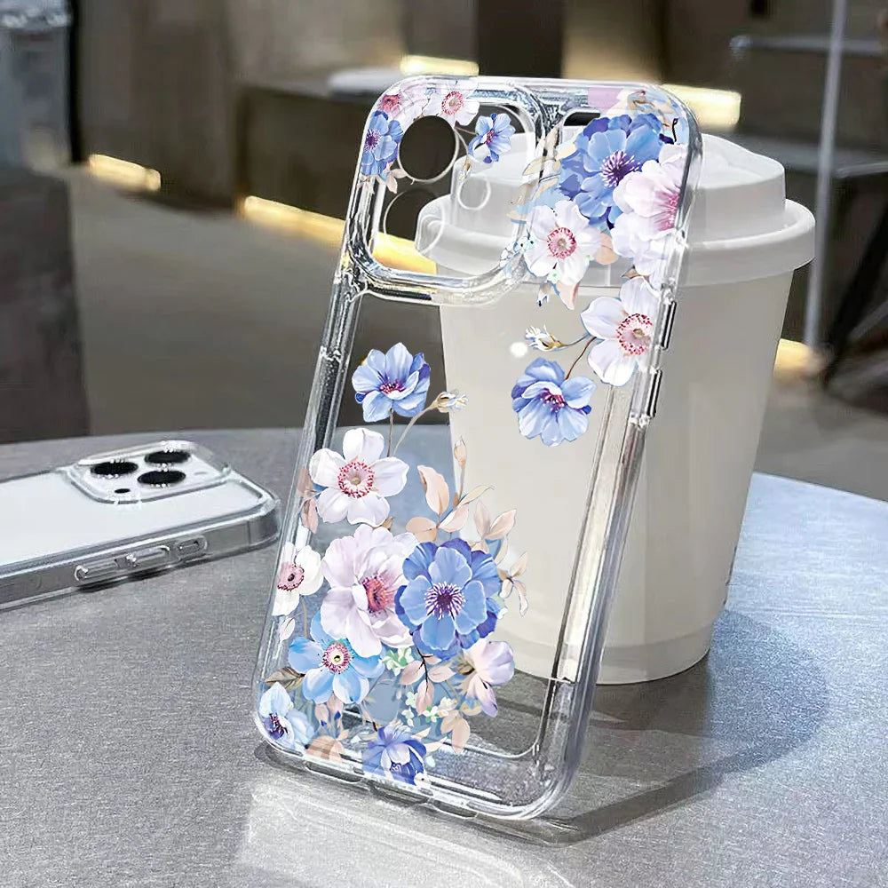 Lotus Flower Transparent Phone Case