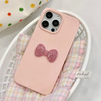 Luxury Bling Rhinestone Bow Pink Phone Case