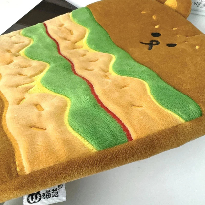 Kawaii Hamburger Bear Tablet Sleeve