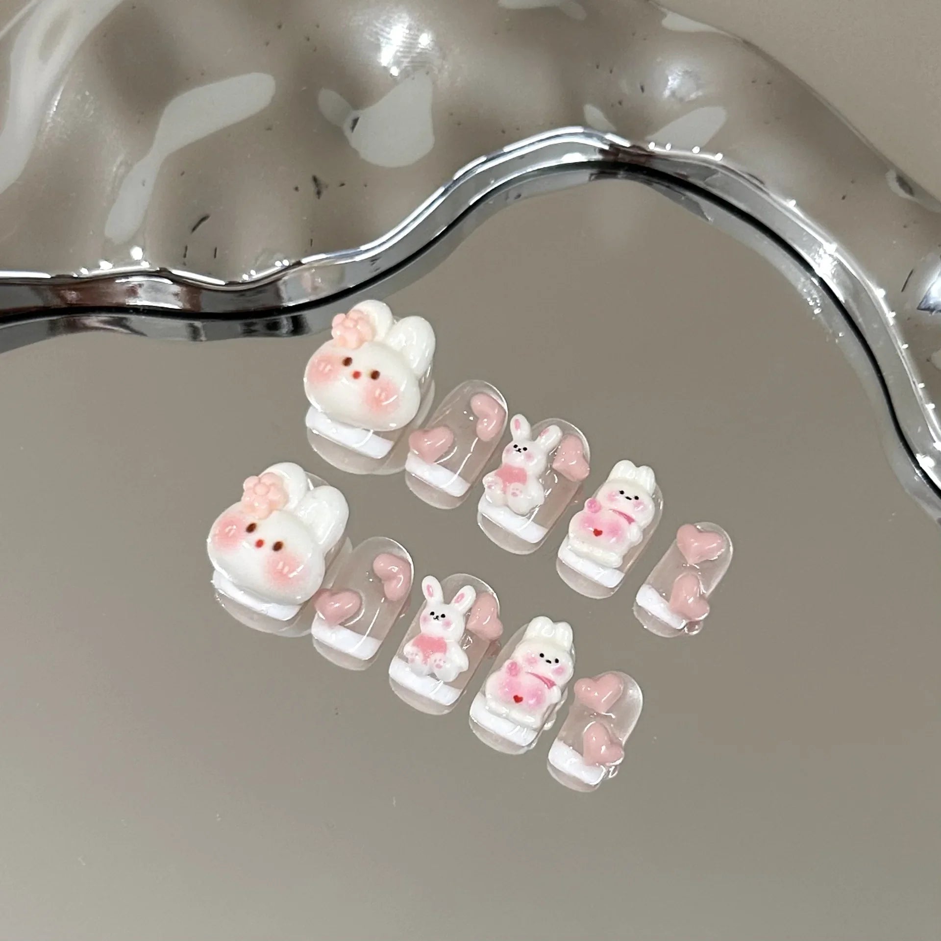 Kawaii Bunny Press on Nails