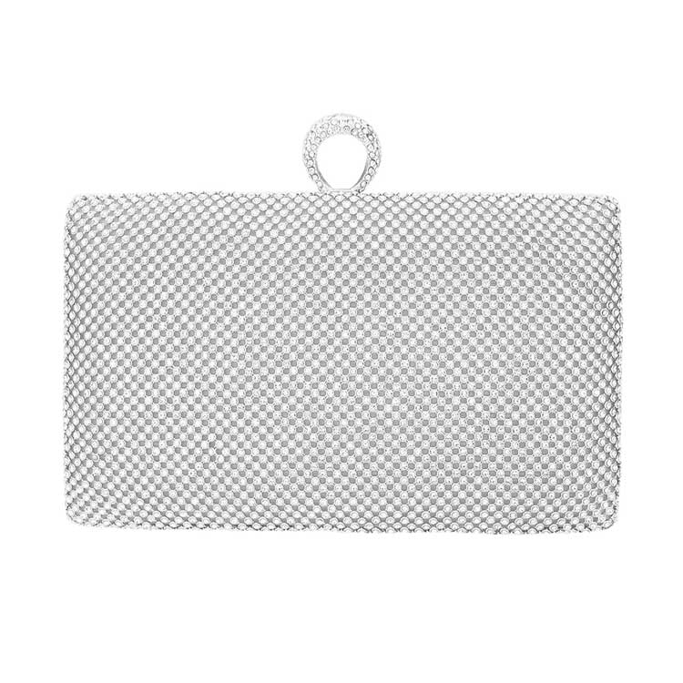 Bling Rectangle Clutch Evening Crossbody Bag